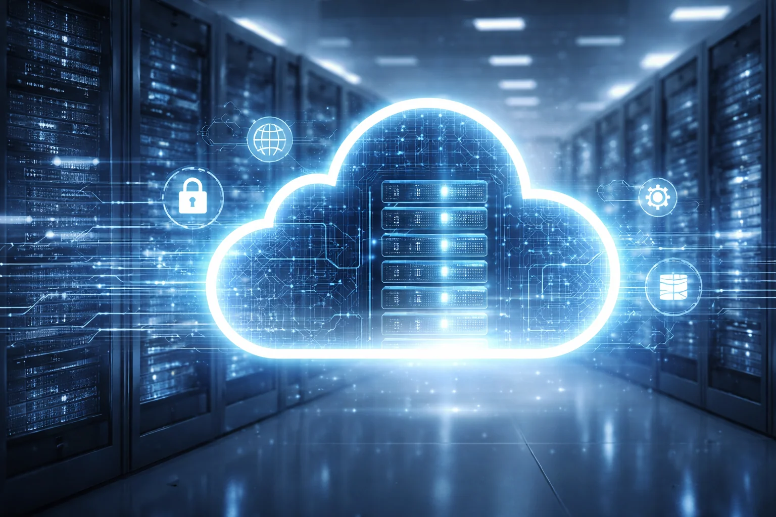 Cloud-Infrastruktur und Serverlandschaft